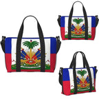 Custom Haiti Flag Travel Tote