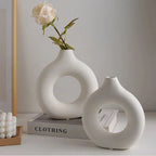 Minimalist Donut-Shaped Flower Vase