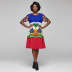 Summer Women Nightgown Flag Of Haiti