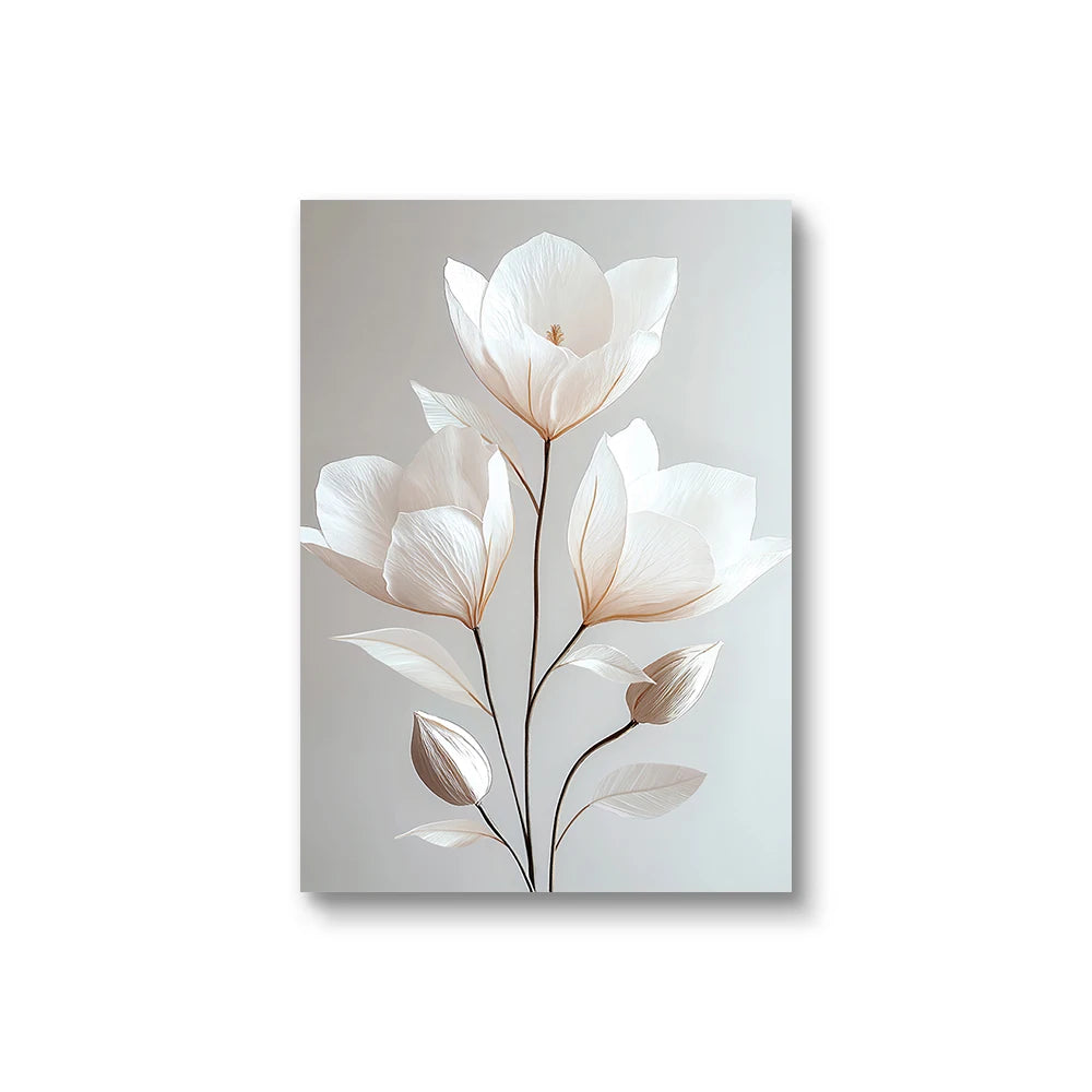 Modern Floral Wall Art for Home Decor