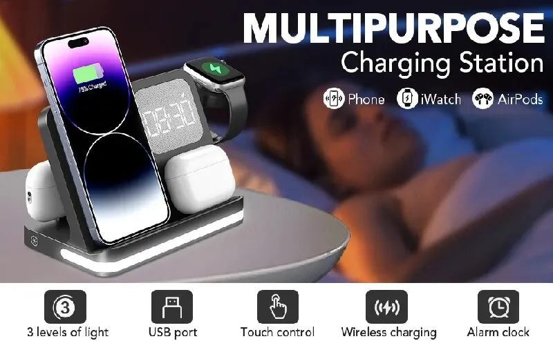 Fast Wireless Charger for iPhone & Samsung