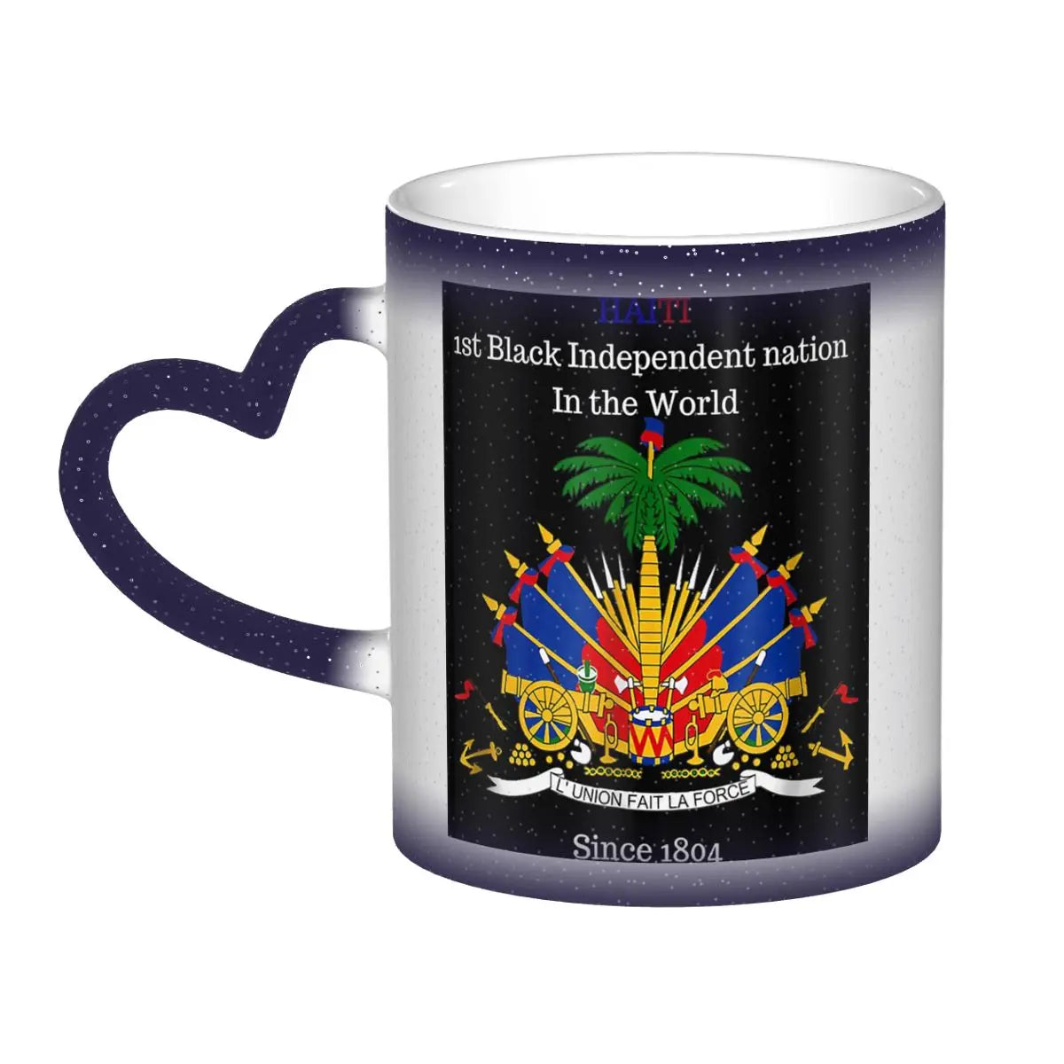 Haitian Flag Great For Independence Day Celebration Mug Funny Ceramic Coffee Cups