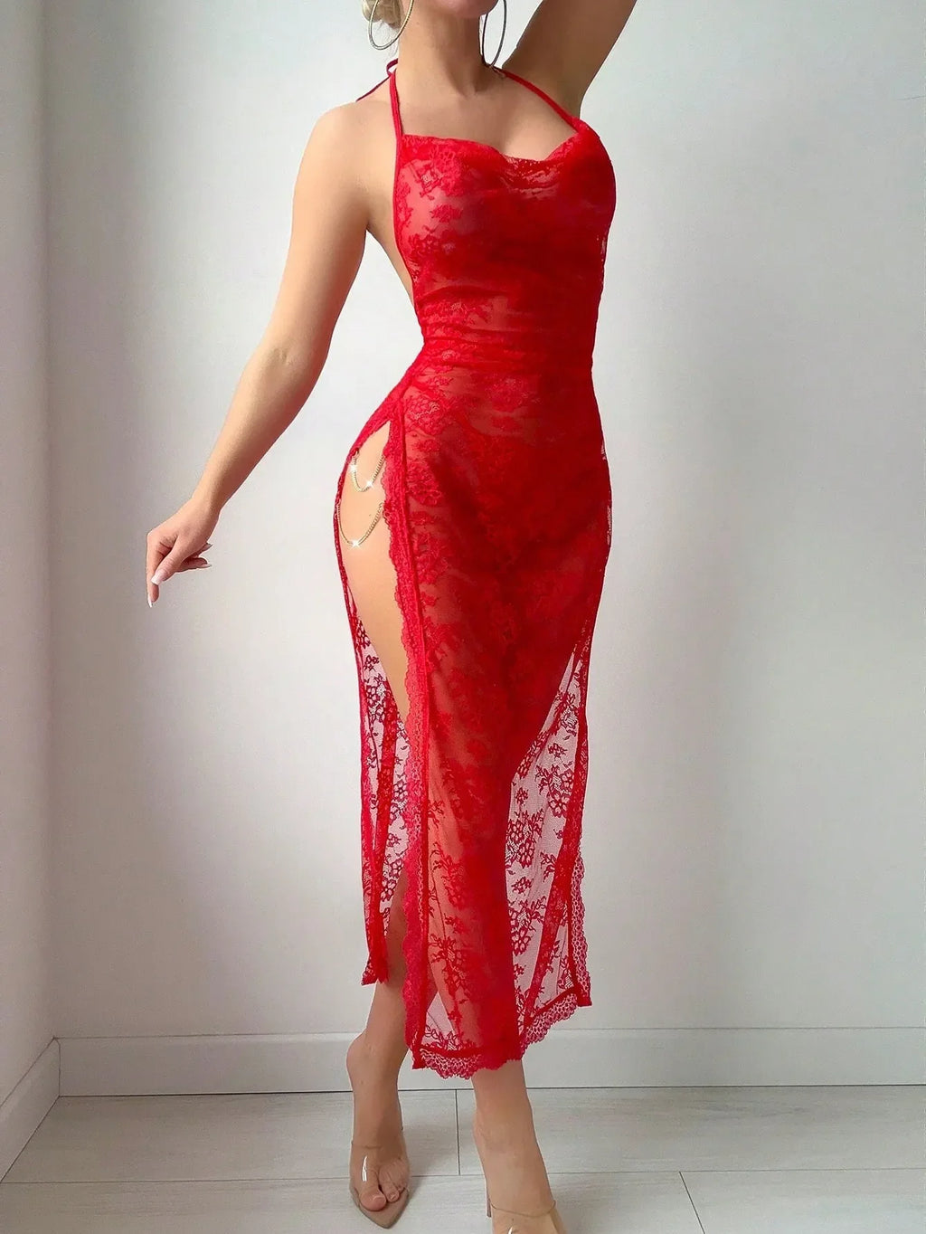 Sexy Lace See-Through Lingerie Set