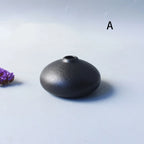 Minimalist Black Ceramic Vase