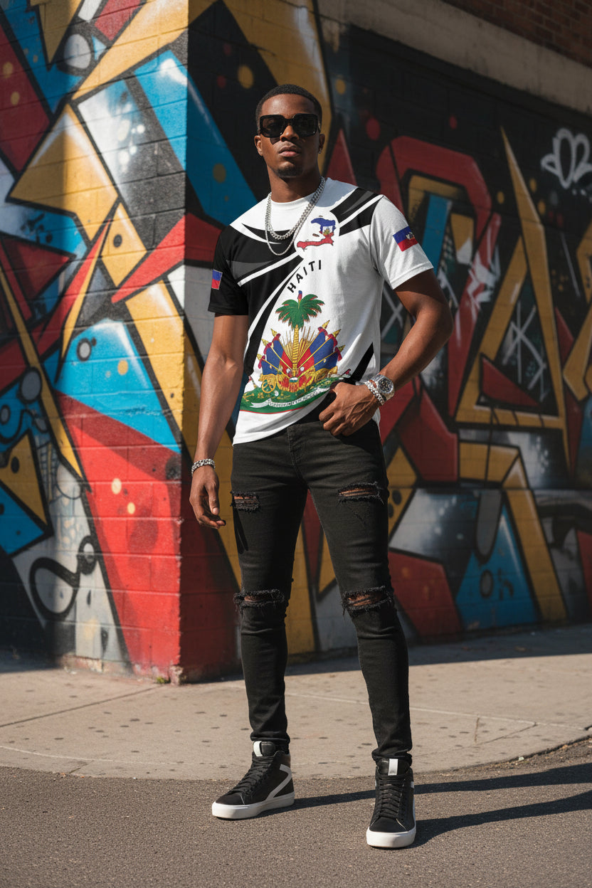 Print Performance Tee Haiti Men and Women