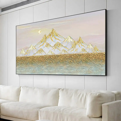 Large Hand-Painted Abstract Oil Painting