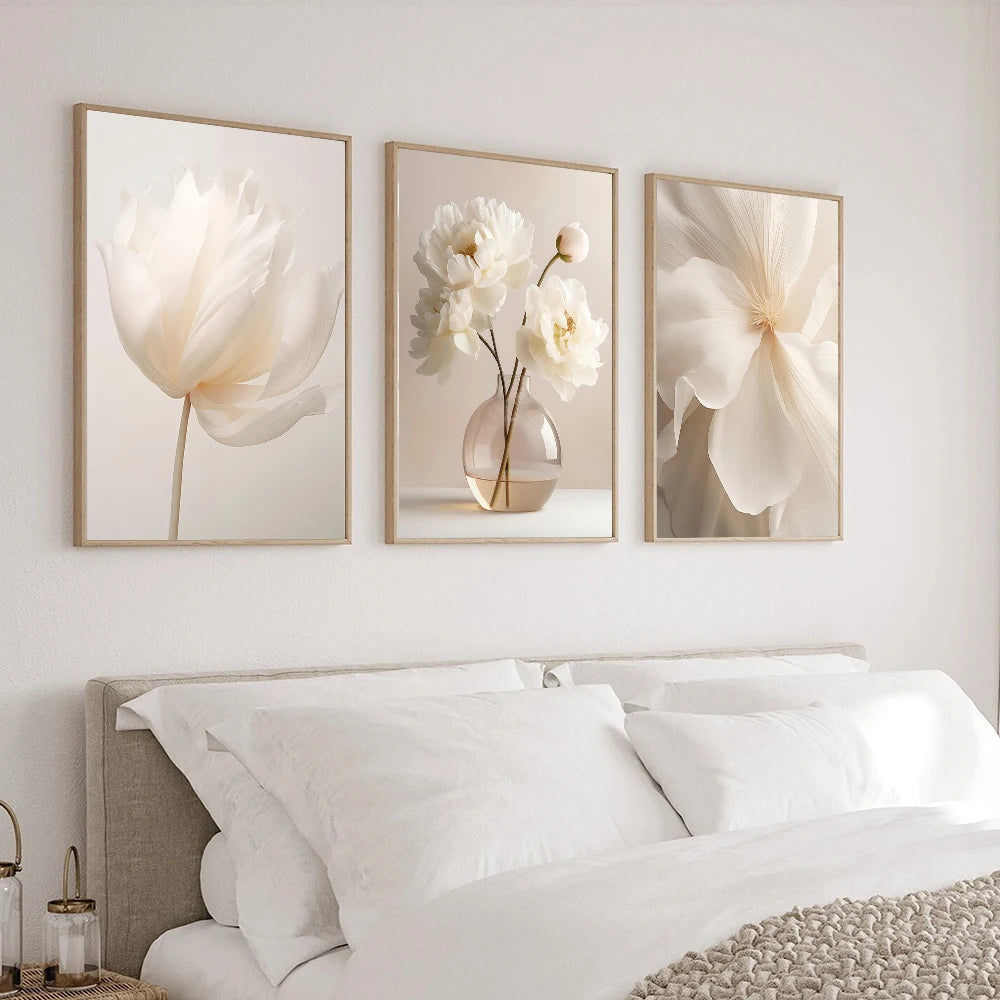 Modern Floral Wall Art for Home Decor