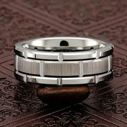 Silver Couple Ring Set