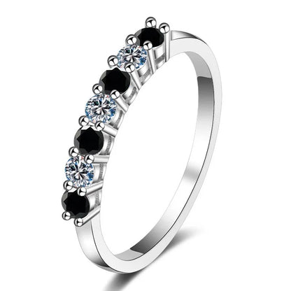 Luxury Moissanite Jewelry – 0.7CT D Color VVS1 EX Round Cut Eternity Rings