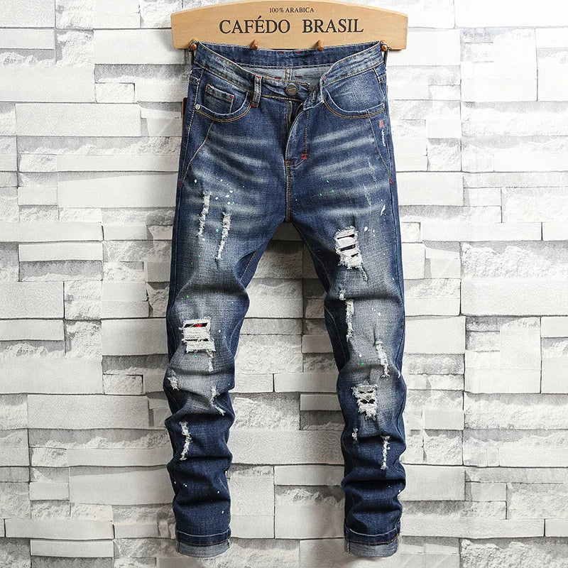 Men’s Slim-Fit Pencil Jeans