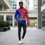 Haiti Emblem 3D Long Sleeve Shirt – Vintage Caribbean Streetwear