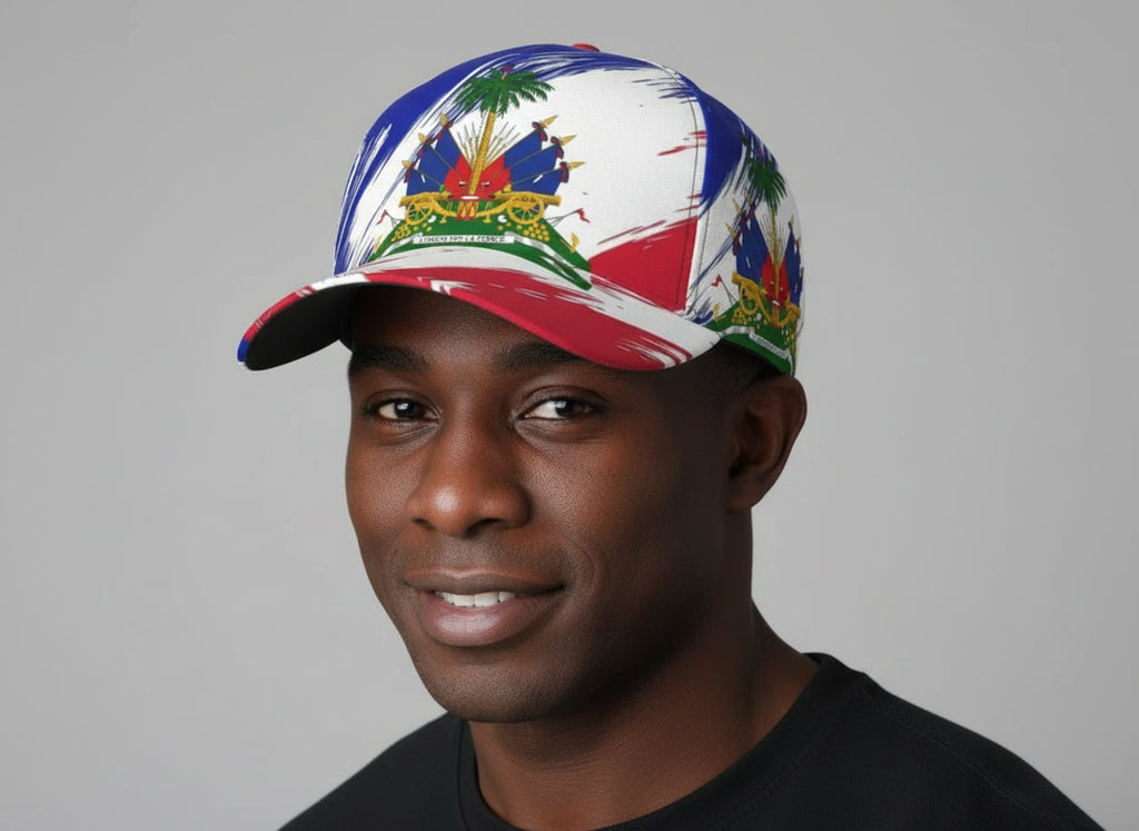 Haiti Snapback Cap – Adjustable Flag Baseball Hat (Unisex)