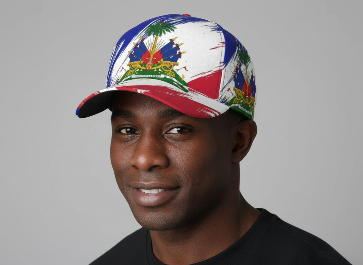 Haiti Snapback Cap – Adjustable Flag Baseball Hat (Unisex)