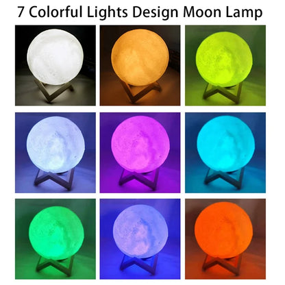LED Moon Galaxy Night Light