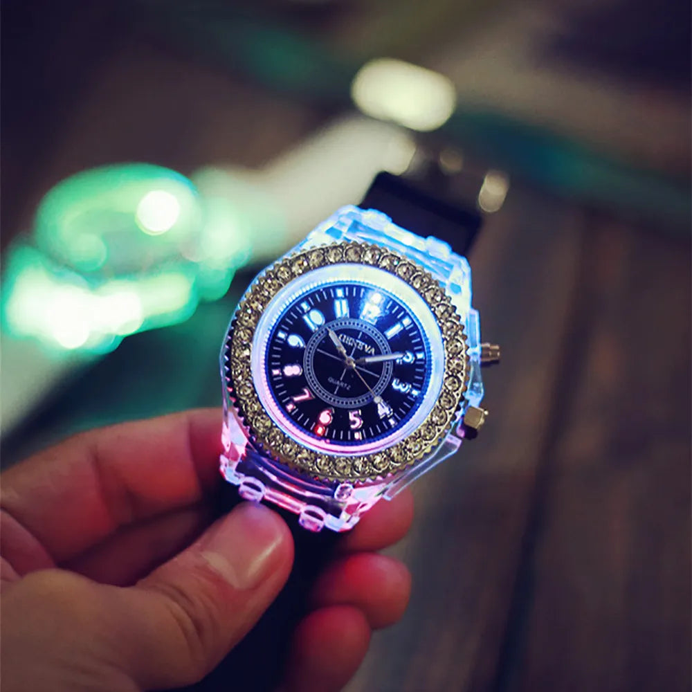 Luxury Dual Display Ladies & Men’s Quartz LED Sport Watch