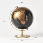 Retro World Globe Modern Learning World Map Globe