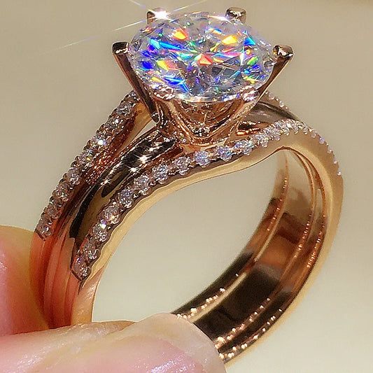 Classic 6-Claw Design Wedding & Engagement Band for Women