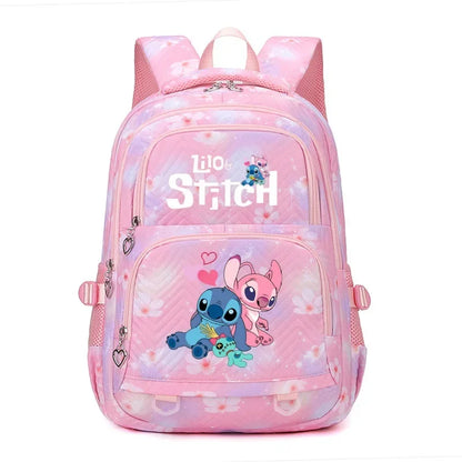 Stitch Backpack – Large Capacity Anime Print Daypack for School, Travel