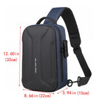Anti-Theft Crossbody Chest Pack with USB Charging Port – Fashion Business Travel Shoulder Bag