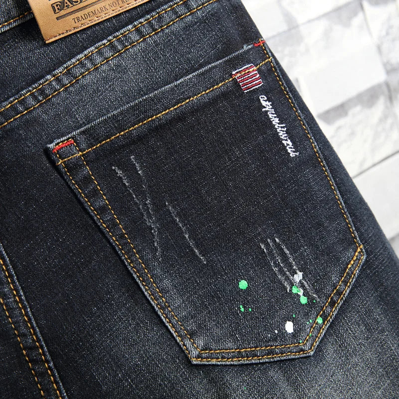 Men’s Slim-Fit Pencil Jeans