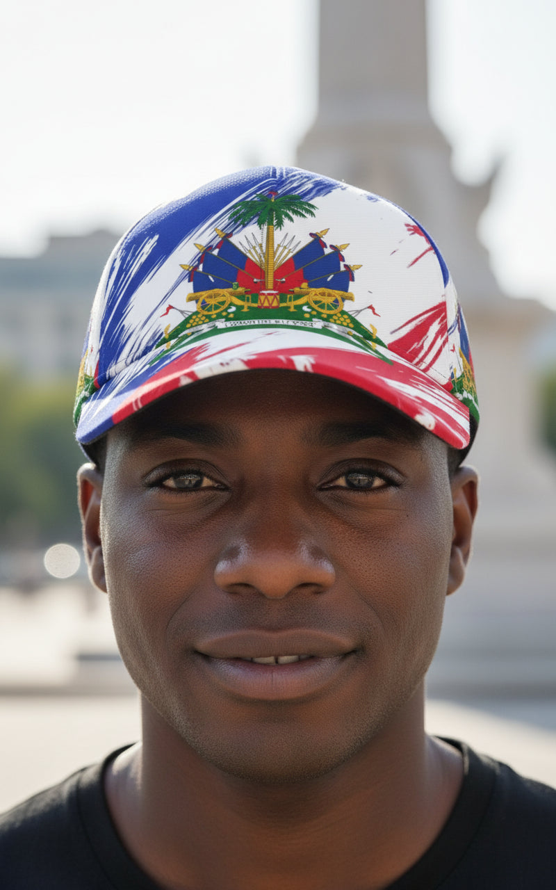 Haiti Snapback Cap – Adjustable Flag Baseball Hat (Unisex)