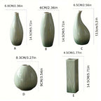 Simple Ceramic Hydroponic Vase – Small Decorative Plant Pot for Living Room & Dining Table