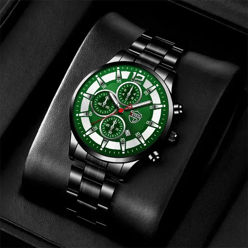 Deyros Stainless Steel Quartz Watch – Business