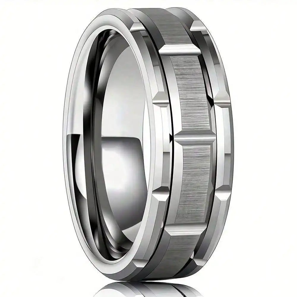 Silver Couple Ring Set