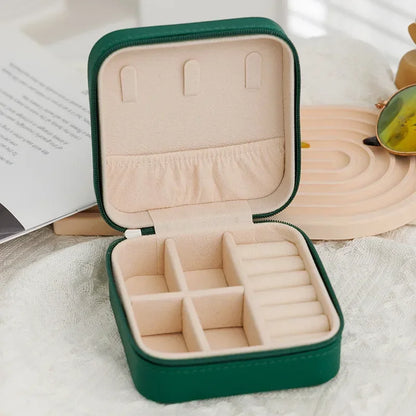 Compact Jewelry Box with Earring Holder