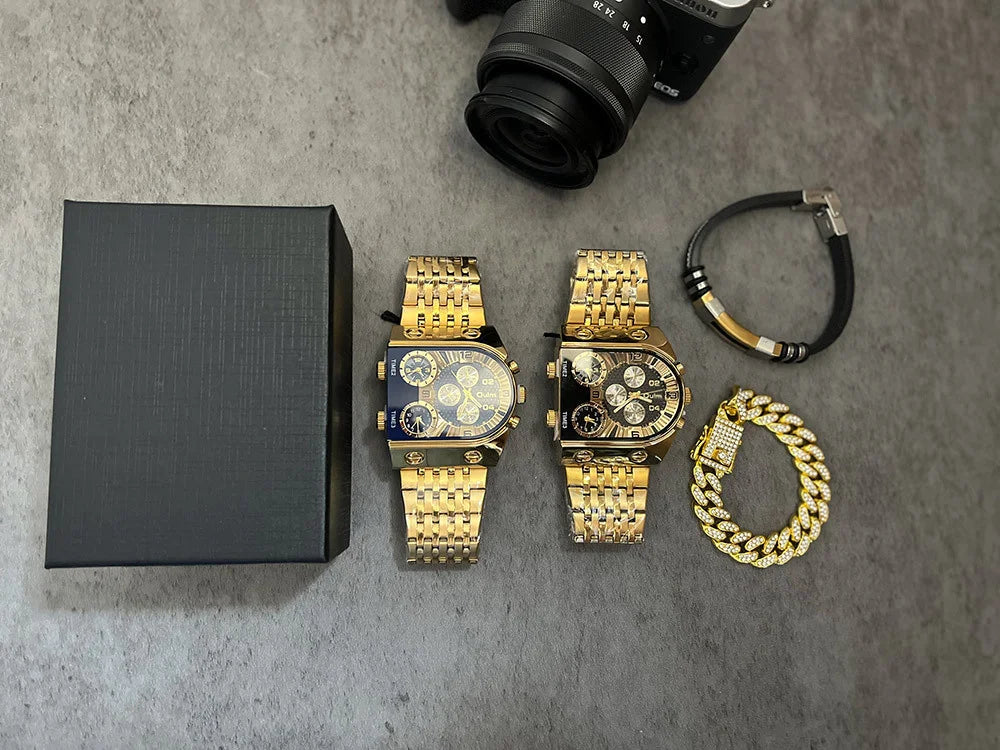Men’s Luxury Watch & Jewelry Gift Set