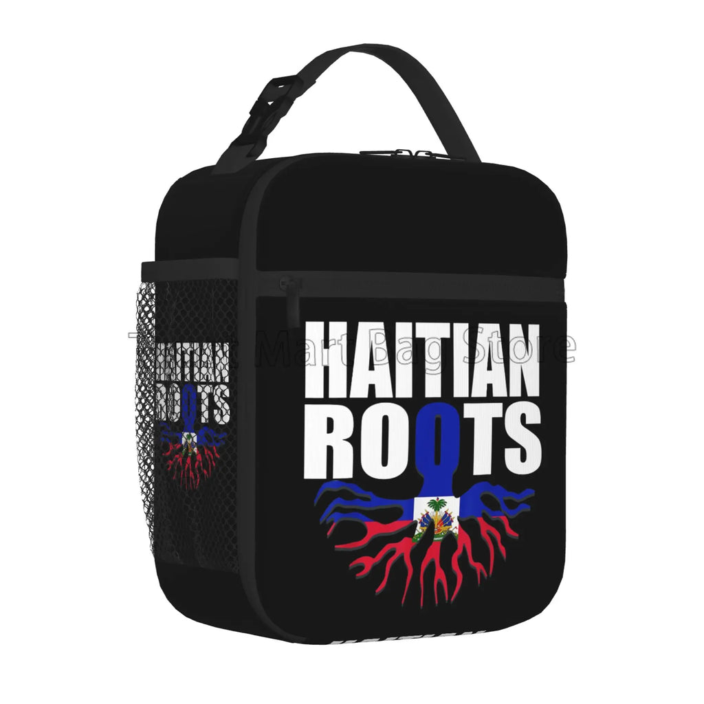 Haiti Flag Insulated Lunch Bag