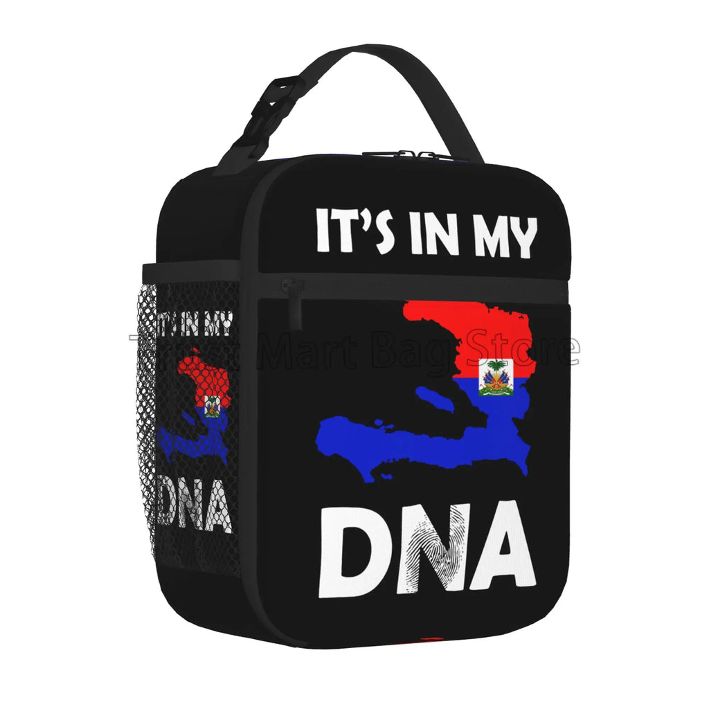 Haiti Flag Insulated Lunch Bag