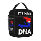 Haiti Flag Insulated Lunch Bag