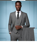 Men’s Elegant 3-Piece Suit – Blazer, Vest & Pants