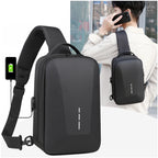 Anti-Theft Crossbody Chest Pack with USB Charging Port – Fashion Business Travel Shoulder Bag