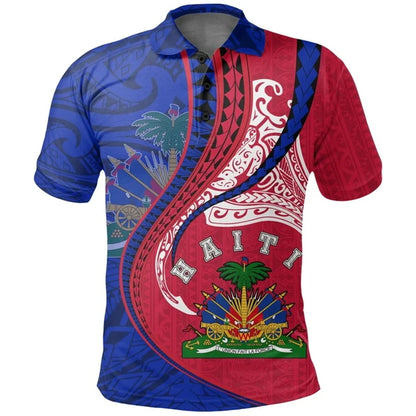 Haiti Flag Polo Shirt