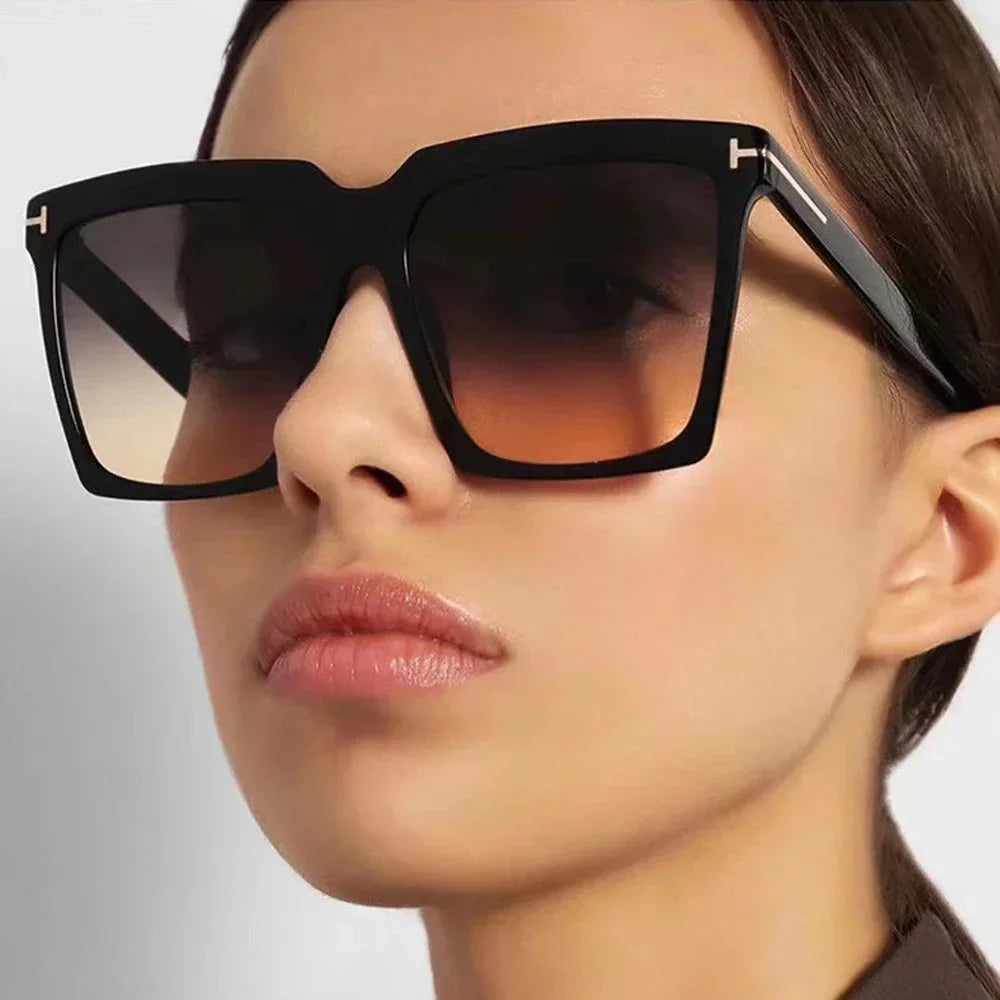 Aura Retro Oversized Square Sunglasses