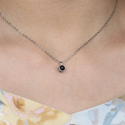 Personalized Photo Projection Necklace
