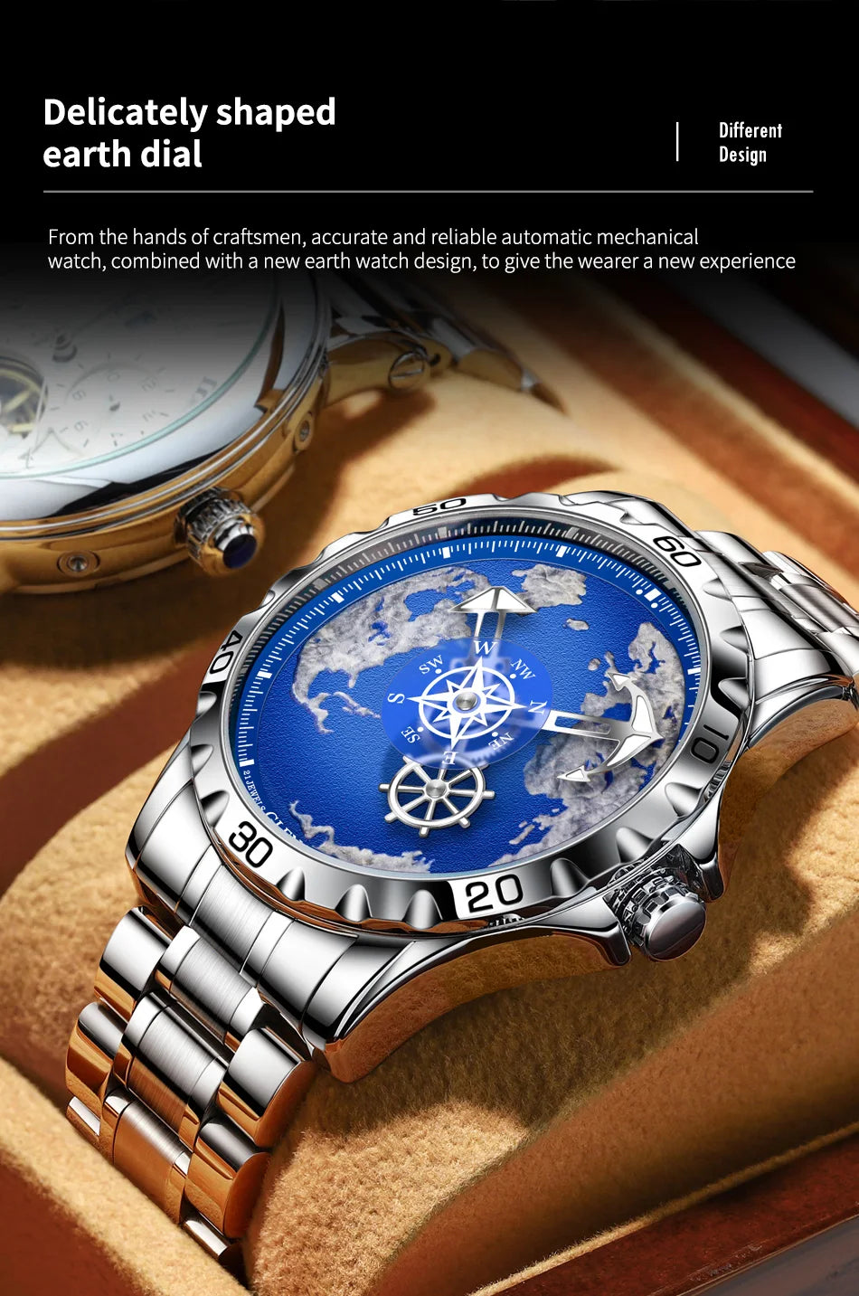 Men’s Nautical Series Traveler Watch