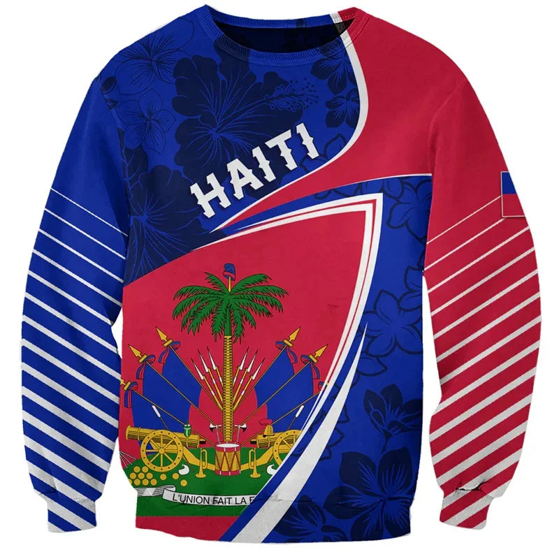 Haiti Flag 3D Sweatshirt
