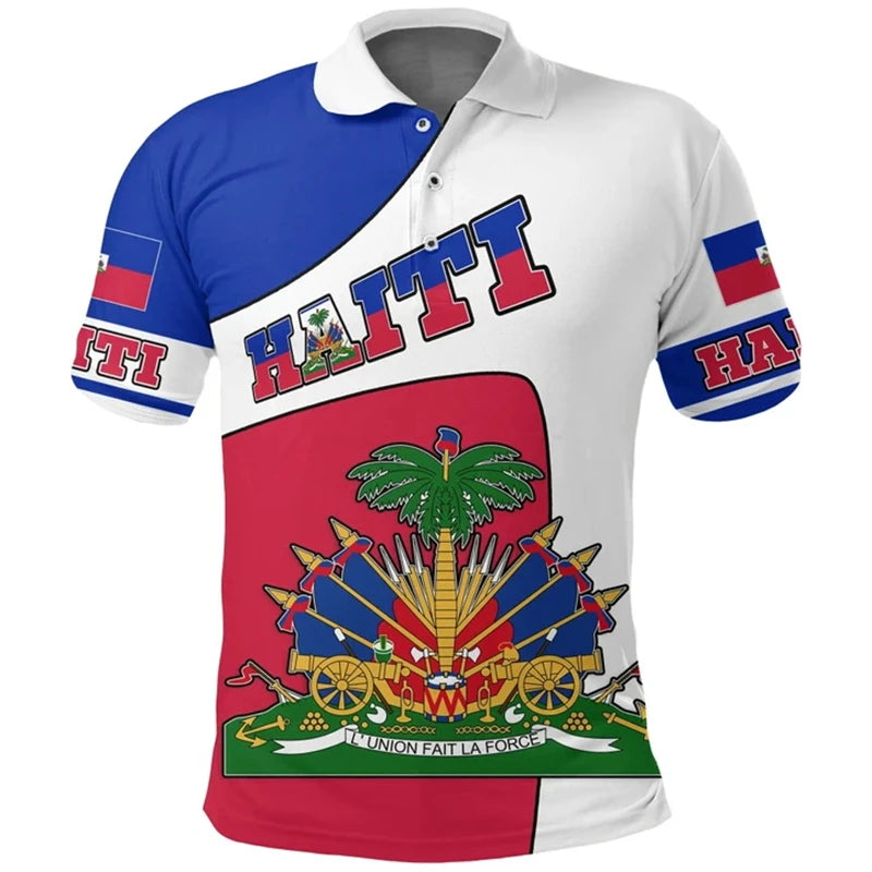 Haiti Flag Polo Shirt