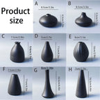 Minimalist Black Ceramic Vase