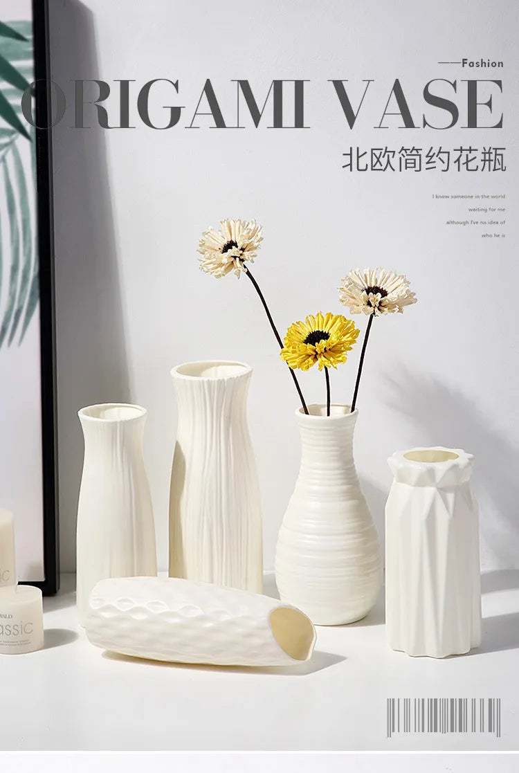Nordic Plastic Vase Simple Small Fresh Flower