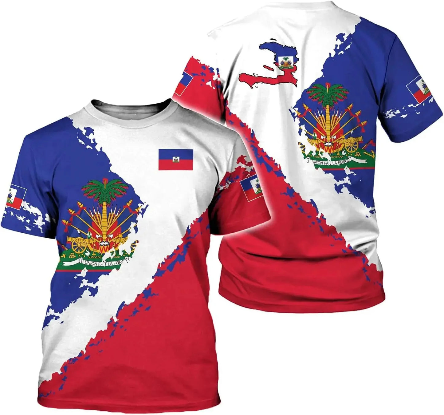 Print Performance Tee Haiti Men and Women