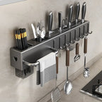 Wall-Mounted Kitchen Organizer Rack