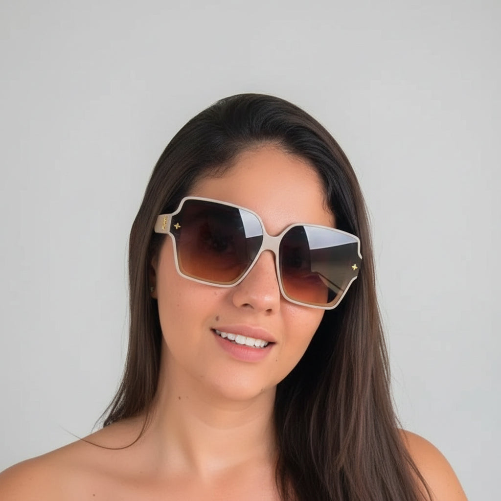 New Fashion Square Frame Sunglasses Women
