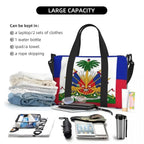 Custom Haiti Flag Travel Tote