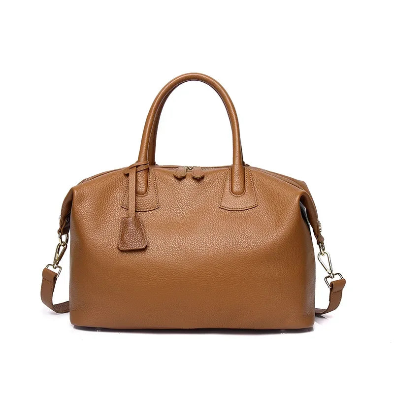 Luxury Cowhide Leather Tote Bag – Handbag for Women
