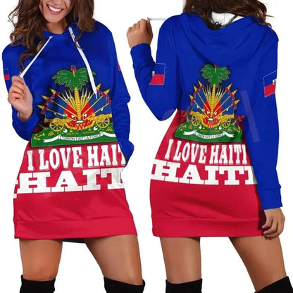 New Fashion Caribbean Vibes 3D Print Harajuku Hoodie Dress – Retro Island Style