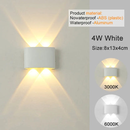 Modern LED Wall  Indoor Outdoor Lamp
